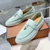 Womens Dress Shoes Cashmere Nature Shoe Luxury Designer Classic Round Head Heel Heel Casual Comfort All Season Women 42