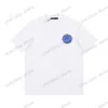 xinxinbuy Men designer Tee t shirt Paris Blue Earth letters print jacquard short sleeve cotton women white black gray XS-L