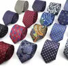 Papillini da prua imitazione super morbida cravatta poliestere di seta per uomini che incontrano gravatas maschile da 7 cm slim model paisley stampa