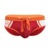 Men's Swimwear WL925 Sexy Patchwork Men Swim Briefs Beach Bikinis Board Swimming Trunk Shorts Pool Swimsuits