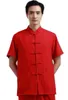 Ubranie etniczne Szanghaj Historia tradycyjna chińska dla mężczyzn tai chi koszulka Mężczyzna Tangzhuang Top Kungfu Man