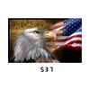 New Arrival 3x5 FT Flaga Dnia Niepodległości 4 lipca Banner Dekoracje Poliester USA Pamiątkowy Na Zewnątrz American Holiday Znak z Dwoma Mosiężnymi Przelotkami