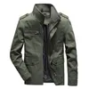 Outdoor Jackets Hoodies Militaire jas Men Casual Slim Stand Kraag Meerdere zakken Katoenjacks Mannelijke buitenfunctie Tactische kleding Heren Coats 0104