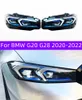 Lampa główna do BMW G20 G28 LED Reflight 2020-2022 Reflektory 3 seria M3 DRL Sygnał Anioła Angel Angel Eye