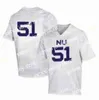 Ropa de fútbol americano universitario Thr Camisetas universitarias de la NCAA Northwestern 25 Isaiah Bowser 88 Bennett Skowronek 18 Clayton Thorson 28 Jeremy Larkin Stit de fútbol personalizado