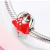 Fits for pandora Bracelets necklace S925 Sterling Silver Circus Bracelet Beads Pendant Drops glue diy accessories Pan Home Loose beads