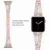 Luxury Crystal Diamond Bracelet Strap For Apple Watch Ultra 49mm Band 8 7 41mm 45mm 42mm 38 40 44 mm Series 6 5 4 3 Bands Steel Women Wrist for iwatch