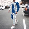 Мужские спортивные костюмы мужчин с длинными рукавами, установленные 3D-печатная уличная одежда в стиле автомобиль, персонализация, индивидуализация хип-хопа в 2023 году