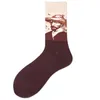 Men's Socks Fashion 21 Colors Mens Happy Crew Unisex Cotton Cute Funny Combed Personality Couple Gift