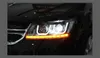 Phares de voiture assemblage dynamique Streamer clignotant pour Dodge Journey phare LED DRL feux de jour lampe avant