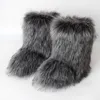 Stiefel Winter Damen Luxus Faux Pelz Outdoor Damen Warme Hausschuhe Weibliche Flauschige Pelzige Schnee Mädchen Mode Party 221215