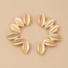 Серьги для герметиков Digadagu Fashion Metal Petal Cresest Shape Geometric Women's Retro Accessories