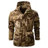 Outdoor Jackets Hoodies Taille ue XXL Camouflage vestes tactiques hommes militaire multifonction sport manteaux à capuche mâle extérieur Airsoft Combat armée veste 0104