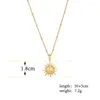 Pendant Necklaces Mavis Hare Stainless Steel Sun Necklace With Bead Chain You Are My Jewelry As Valentine's Day Gift