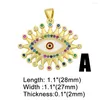 Pendant Necklaces OCESRIO Mini CZ Enamel Turkish Greek Eye Pendants Jewelry Making Gold Plated Brass Supplies For Pdta513