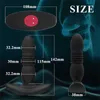 Zabawki seksu masażer teleskopowy wibrujący wtyczka Anal Anal Vibrator bezprzewodowy zdalny dupy dla kobiet ogrzewanie dildo prostata masażer mężczyzn buttplug