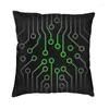 Kussen Circuit Board Gedrukte Cover Home Decor Print Computer Geek Technology Throw Case voor woonkamer dubbelzijdig