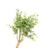 장식용 꽃 5pcs/세트 인공 식물 유칼립투스 잎 돈 잎 작은 무리를 집에서 웨딩 장식