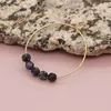 Boucles d'oreilles créoles Go2Boho en pierre naturelle, anneau d'oreille couleur or, cerceaux en acier inoxydable pour femmes, bijoux tendance, accessoires de boucles d'oreilles simples