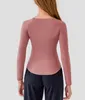 Active Shirts Sports Yoga Women Seamless Solid Long Sleeve Fitness Joggings Bodybuilding Athletics Slim Fit Shirt