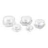 5g 10g 15g 20g 30g Plastic Packaging Bottle Clear Diamond Acrylic Facial Cream Jars Empty Skincare Eye Cream Boxes Round Treansparent Screw Lid Cosmetic Sample Pots