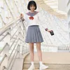 Ensembles de vêtements S-XXL Japonais JK Étudiants Uniforme École Filles Uniformes Blanc Gris Couleur À Manches Longues Top Jupe Noeud Papillon Cosplay Marin