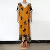 Ethnic Clothing African Women Dashiki Long Maxi Dress Plus Size 2023 Summer Ladies Appliques Traditional Fairy Dresses With Scarf