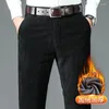 Men's Suits Autumn And Winter 2023 Plush Thickened Corduroy Men's Casual Trousers Tube Business Warm Pants