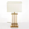 Bordslampor postmodern ljus lyx kristallstång vardagsrum sovrummet säng lampa tygmodell designer