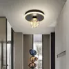Plafoniere Luce Design moderno LED Rotondo Quadrato per la decorazione di interni Lampada da corridoio Corridoio Balcone Apparecchio per soggiorno