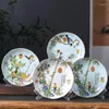 Tallrikar Jingdezhen Ceramic Home High Grade Dish Deep Plate Bone China Ris Runda soppa El Creative Table