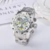 Fashion Clown Watch Men Watches Quartz Movement Subdials Work Stopwatch Special Unique Full Rostless Stee Lifestyle Waterpoof Jok298s