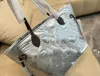 Luksurys projektant zimowych totów zakupów bawełniana marka marek torebka Wysokiej jakości torebka srebrna torba na telefon