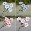 Decorative Flowers 1pc 6heads Sunflower Artificial Flower Branch For Home Display Wedding Party Hall Decoration Floral Arrangement Material