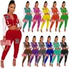 Nouveau Baseball Uniforme Survêtements Femmes Automne Hiver Tenues À Manches Longues B lettre Veste et Pantalon Deux Pièces Ensemble Sportswear Outwork Survêtements Jogger Costumes 8655