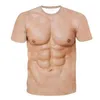 T-shirts pour hommes Muscle Corps 3D T-shirt Imprime