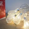 Saiten Flammenlose LED-Lichterkette mit Metallgitter-Glühbirne für Garten-/Wohnraumdekoration im Freien, Jahr-Party-Beleuchtung
