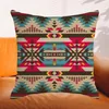 Almofado aztec imprimir tampa azul de arremesso 45x45cm Bohemian Ethnice