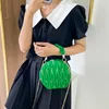 Worki wieczorowe Mini okrągła torba na crossbody dla kobiet w plisowanej kasetę kruchą torebkę luksusową cekinową torebkę o cekinowej cekinowej torebce