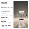 テーブルランプクリスタルランプ充電式バー3/16色寝室ベッドサイドタッチコントロールLEDナイトライト用の雰囲気