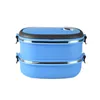 Dinnerware Sets Portable Rectangular Lunch Box Stainless Steel Insulated Storage Container Outdoor Camping Picnic Gass