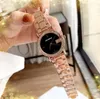 Circle Diamonds Ring fashion women time clock watches fine stainless steel belt japan quartz movement noble and elegant all the crime rose gold silver wristwatch