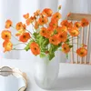 Fleurs décoratives artificielles pour la décoration de la maison, plantes solaires colorées, chrysanthèmes, mariages, fêtes DIY, 60cm
