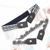 Belts Fashion Printing Unisex Buckle-Free Belt For Jean Pants Dresses No Buckle Elastic Waist Women Men Bulge