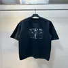 Męska koszulka 2023 Balecoigas moda projekt Balenciagas T-shirty Womentop Cotton Wrinkle Proof drukowane List Casual Pa Ubranie