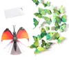 The latest 3D Decorative Stickers three-dimensional simulation butterfly wall sticker refrigerator many colors to choose support custom logo