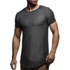 Men's T Shirts Spring Quality Short Sleeve Plain Oversized Casual Shirt Stretch Soft Cotton Round Neck T-shirts