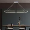 Lustres LODOOO moderne Led Restaurant longue Table île lustre de cuisine pour salon lampes suspendues luminaires chromés