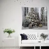 Dekens hal slaapkamer bed make -over make -over kerst decoratie achtergrond doek tapijt horizontale deken