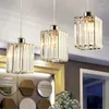 Lampes suspendues moderne K9 cristal Led lustre suspension pour salle à manger Colgante E27 luminaires maison déco MJ1013